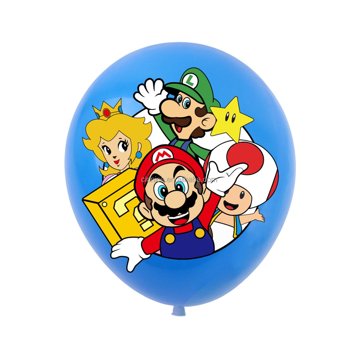 Nice Children's Birthday Mario Backdrop Banner Cake Topper Balloons Mario Bros Birthday Party Supplies Favors Decorations