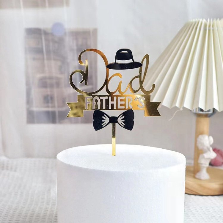 Hot Selling Father's Day Acrylic Cake Topper Cake Decorating Supplies