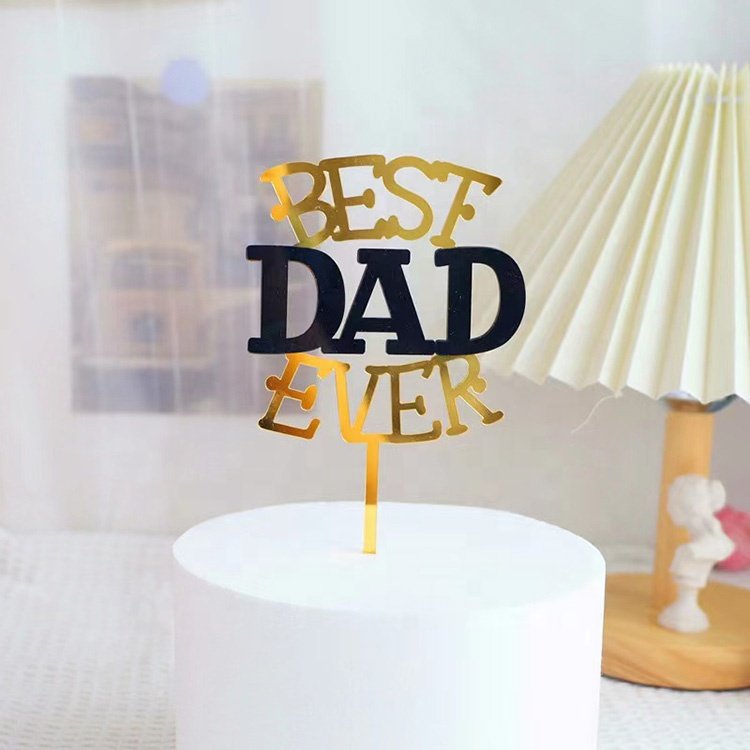 Hot Selling Father's Day Acrylic Cake Topper Cake Decorating Supplies