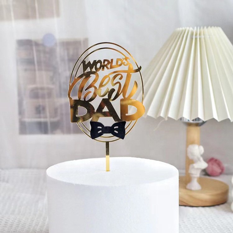 Hot Selling Father's Day Acrylic Cake Topper Cake Decorating Supplies
