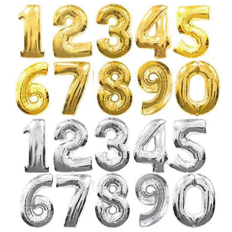 Hot Selling 32 inch Digital Aluminum Foil Balloon for Birthday Party Balloon Party Decorating Supplier
