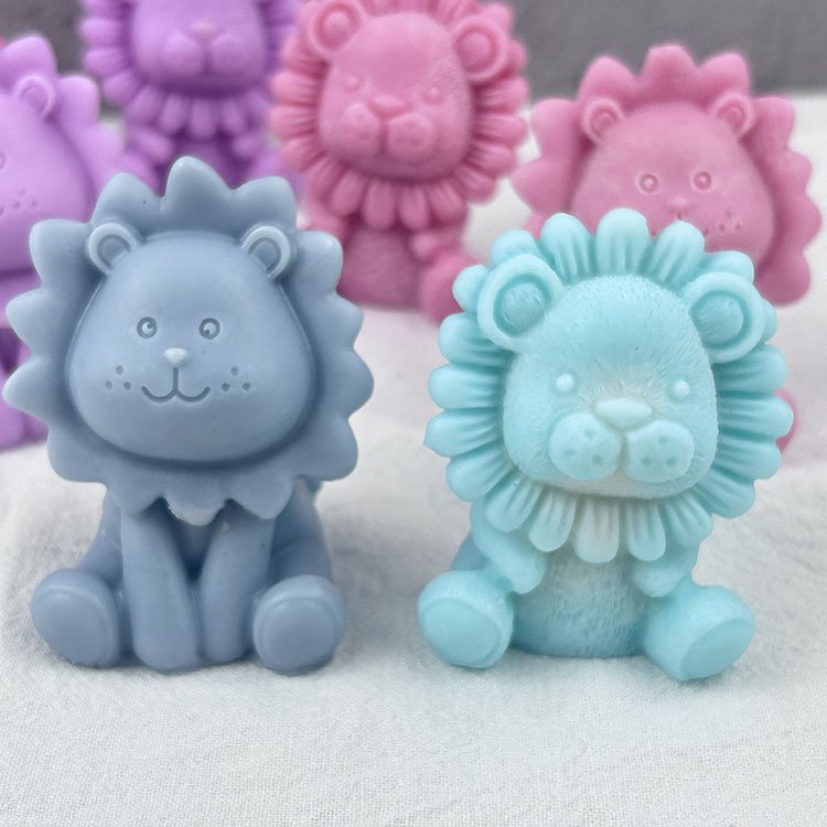 YS Three-Dimensional Cartoon Lion Silicone Handmade DIY Cake Mold Scented Candle Homemade Plaster Doll Diffuser Stone Home Decor