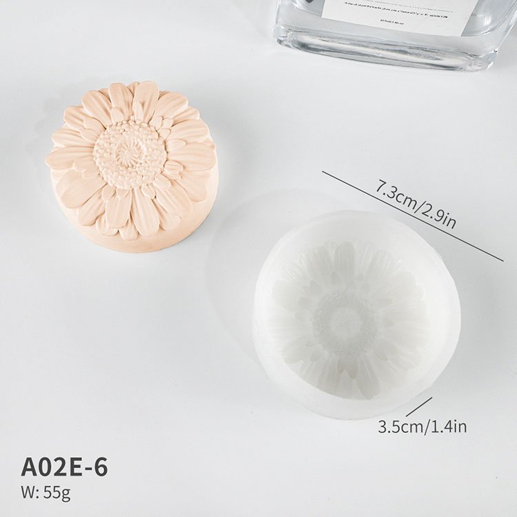 YS Making Soap Candle Cake Garden Jewelry Home Decor Car Wardrobe Ornament Resin Flower Polymer Clay Gypsum Silicone Molds