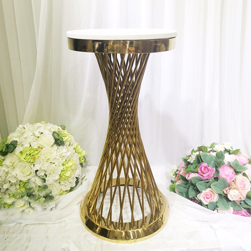 Golden white black stainless table stands cake base stands for cake decor