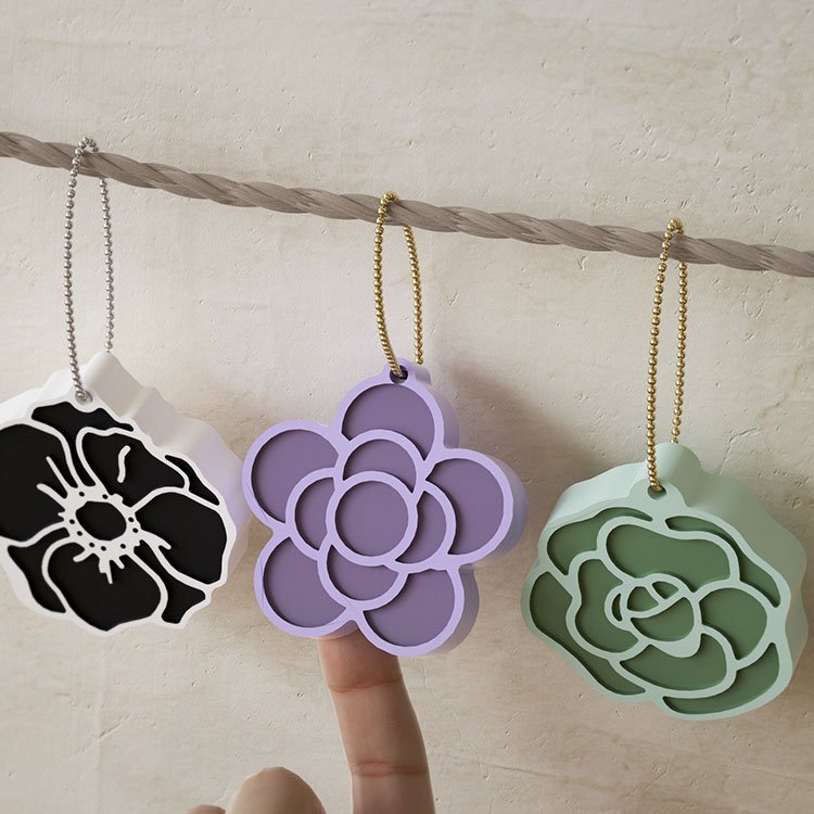 YS Camellia Flower Silicone Mold Aromatherapy Gypsum Resin Mould DIY Crafts Candle Car Pendant keychain Decoration Rose Mold