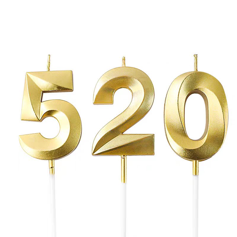 cake decorating supplies High Quality Paraffin Wax Birthday Candles Digital Cake Decor for Graduation Packaged in Boxes