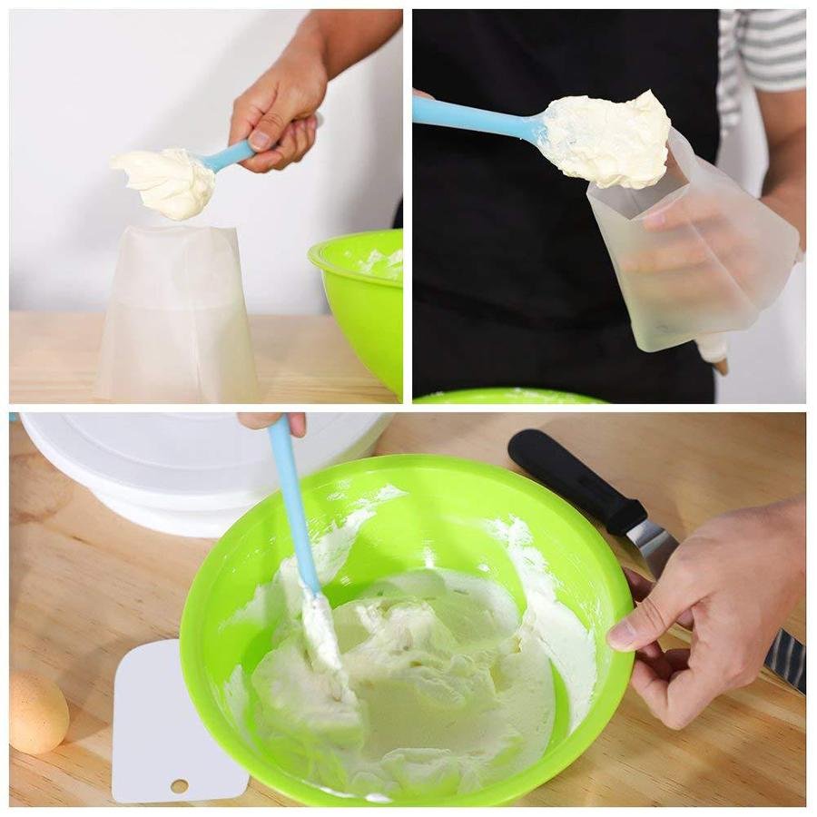 Manufactures Hot Sale Cake Tools Set 12 Pcs Baking Supplies Turntable Stand Cake Decorating Supplies Kit