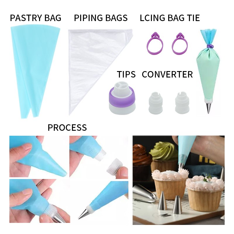 Bakest 137 Pcs Plastic Cake Decorating Tools Set Baking Equipment & Pastry Tools With Box Cakes Packaging