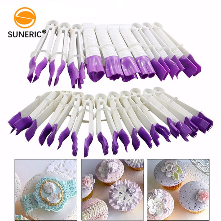 Lace tweezers clips sugarcraft pastry edge embossing crimper cake decorating supplies tools