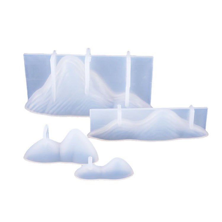 YS DIY Pen Holder Silicone Candle Mould Mountain Shaped Pen Storage Holder Table Home Decoration Ornament Mold Jewelry Making