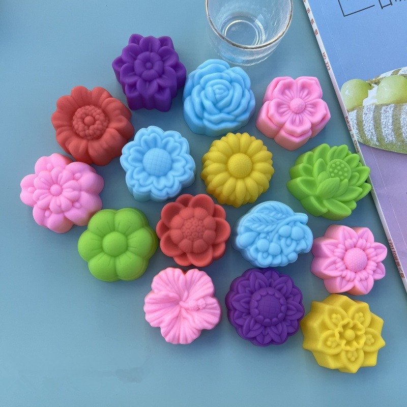Hot Sale 5cm New Morning Glory Silicone Mold Cake Jelly Pudding Glue Soap Muffin Mold Party Cake Decorating Supplies Baking Tool