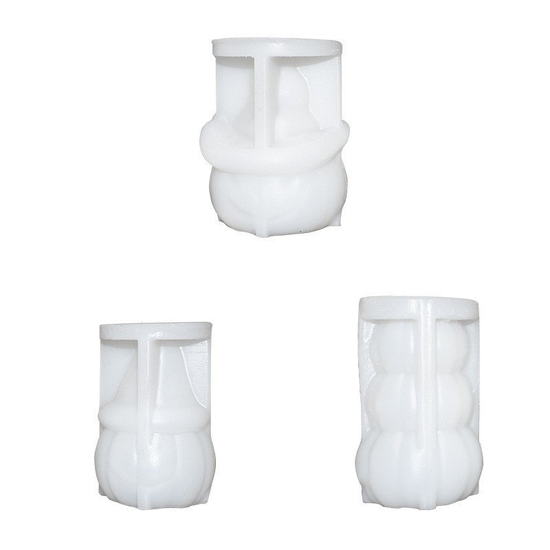 Halloween Gift Party Silicone Magic Hat With Three Pumpkin Heads Candle Mold Scent Diy Pumpkin Candle Making Supplies Decoration