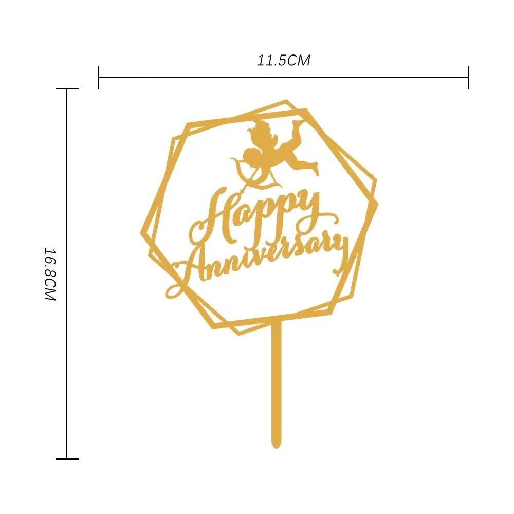 Factory Direct Happy Birthday Letter Acrylic Card happybirthday Handwritten Letter Insert Baking Cake Decoration