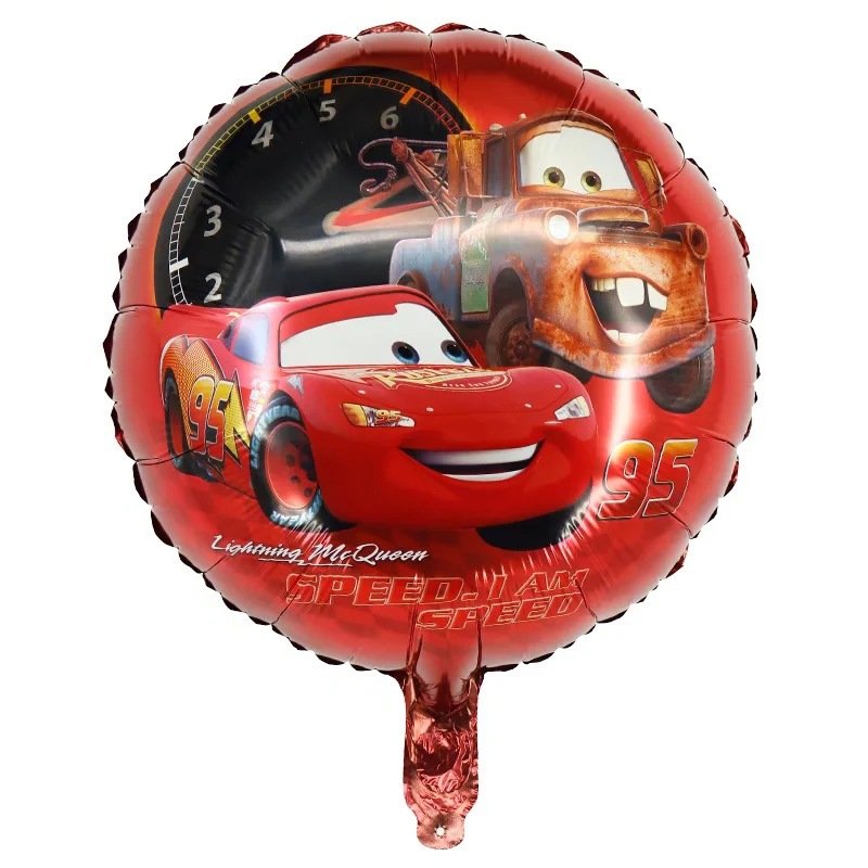 Wholesale Car Balloon Set Big Face Car Shield themed children's birthday arrangement cartoon balloons