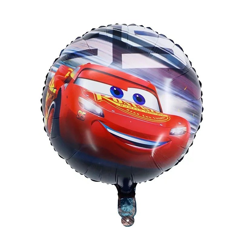Wholesale Car Balloon Set Big Face Car Shield themed children's birthday arrangement cartoon balloons