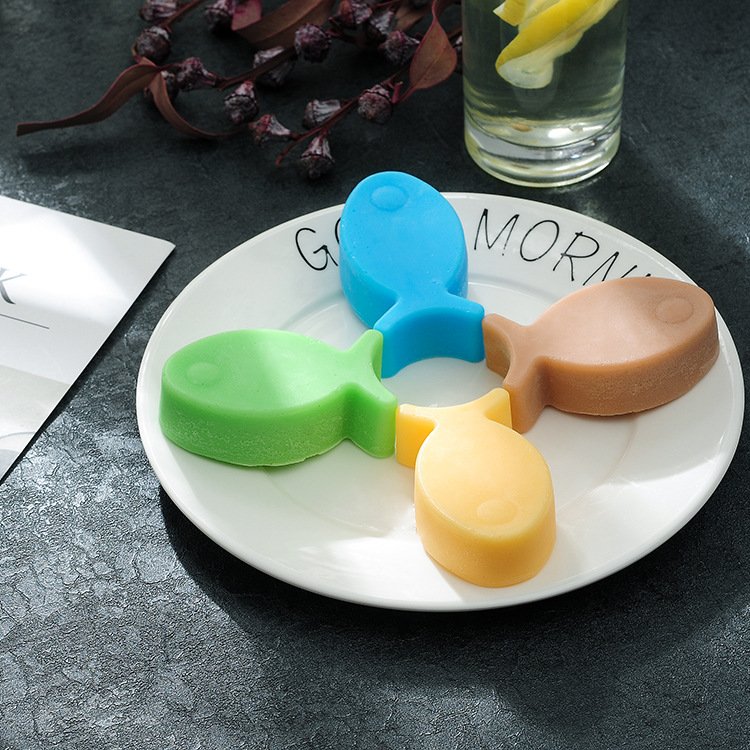 YS DIY Cute Fish Soap Candle Mold Silicone Baking Candy Biscuit Chocolate Fondant Mould Cake Decorating Tools Ice Cube Tray Tool