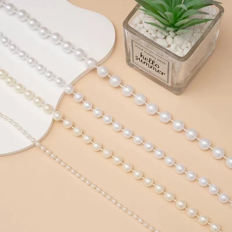 Promotion 6-14mm ABS White Plastic Pearl Cake Decorating Supplies Wedding Scene Decoration Artificial Pearl Decoration Wholesale
