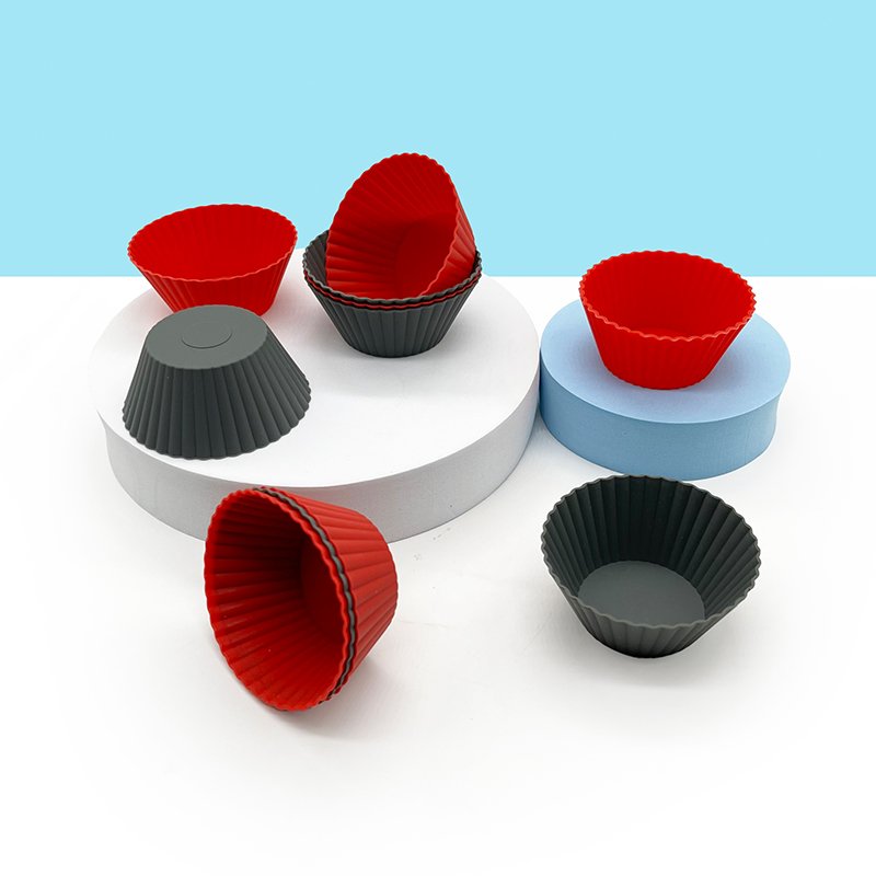 Gift Factory Price Round Silicone Cake Baking Mold Fondant Decorating Silicone Cupcake Liners Tools Chocolate Cake Mould
