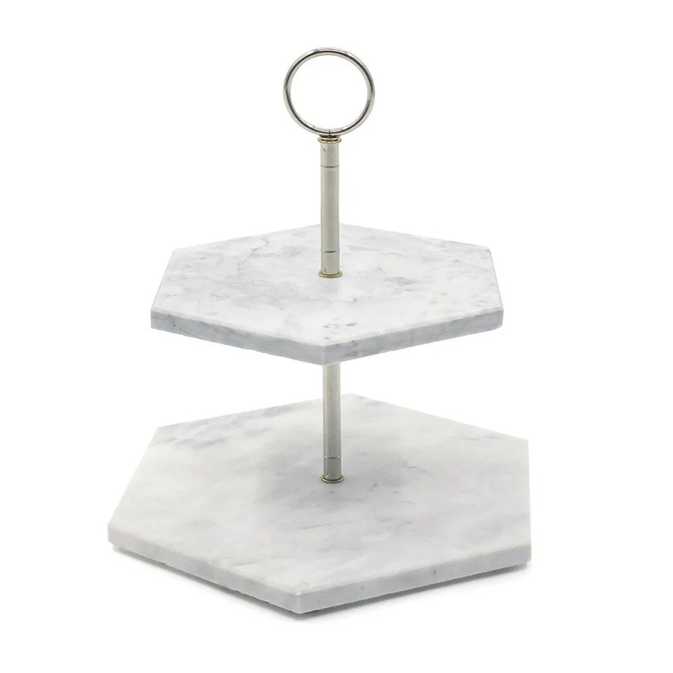 Marble Serving Plate Round Shape Premium Quality Tabletop Decorative Serving-ware Kitchen Essential Hot Sell Stone Plate