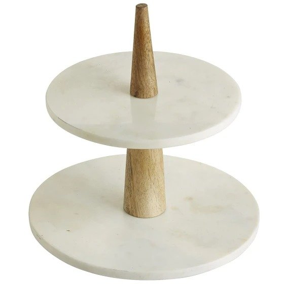 Marble Serving Plate Round Shape Premium Quality Tabletop Decorative Serving-ware Kitchen Essential Hot Sell Stone Plate