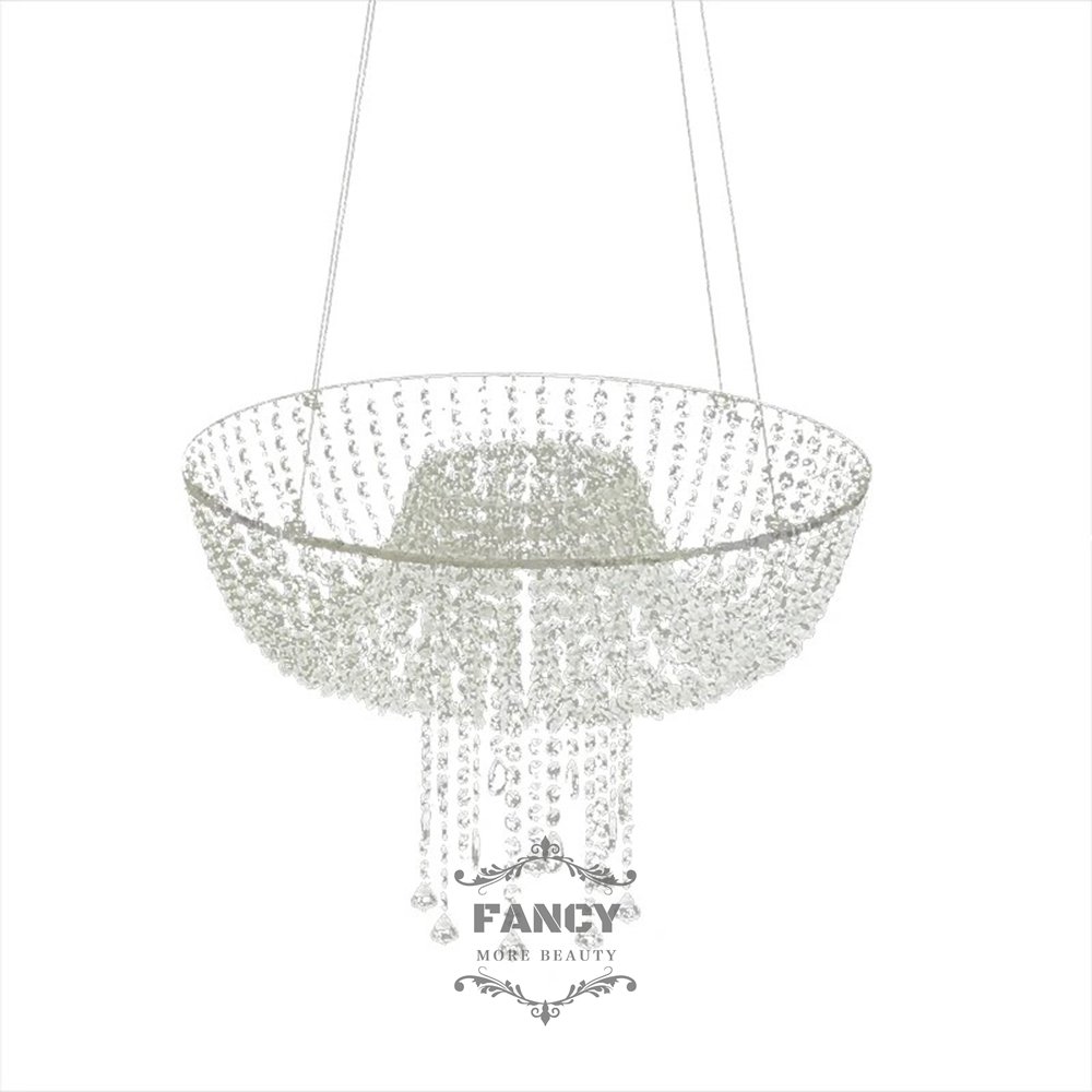 Romantic Acrylic Swing Cake Stand Crystal Chandelier Style Cake Stand Wedding Party Decoration