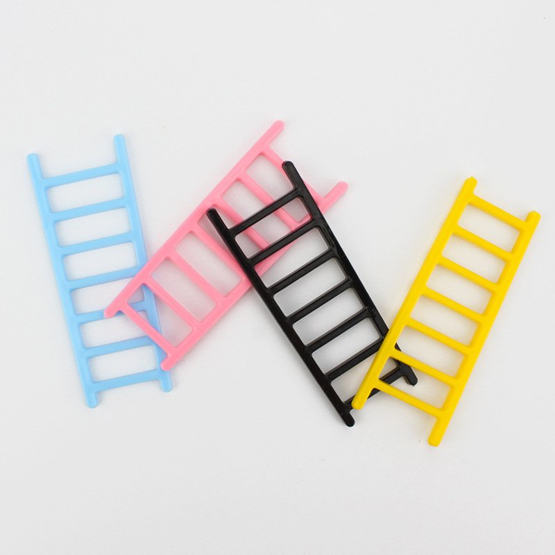 Plastic Colorful Mini Ladder Cake Toppers for Children's Birthday Party Cake Decorations Supplies