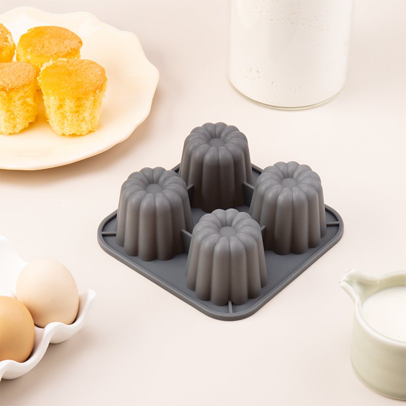 Custom BPA Free Food Grade Silicone Baking Mold Round Orange Cake Puck Mold