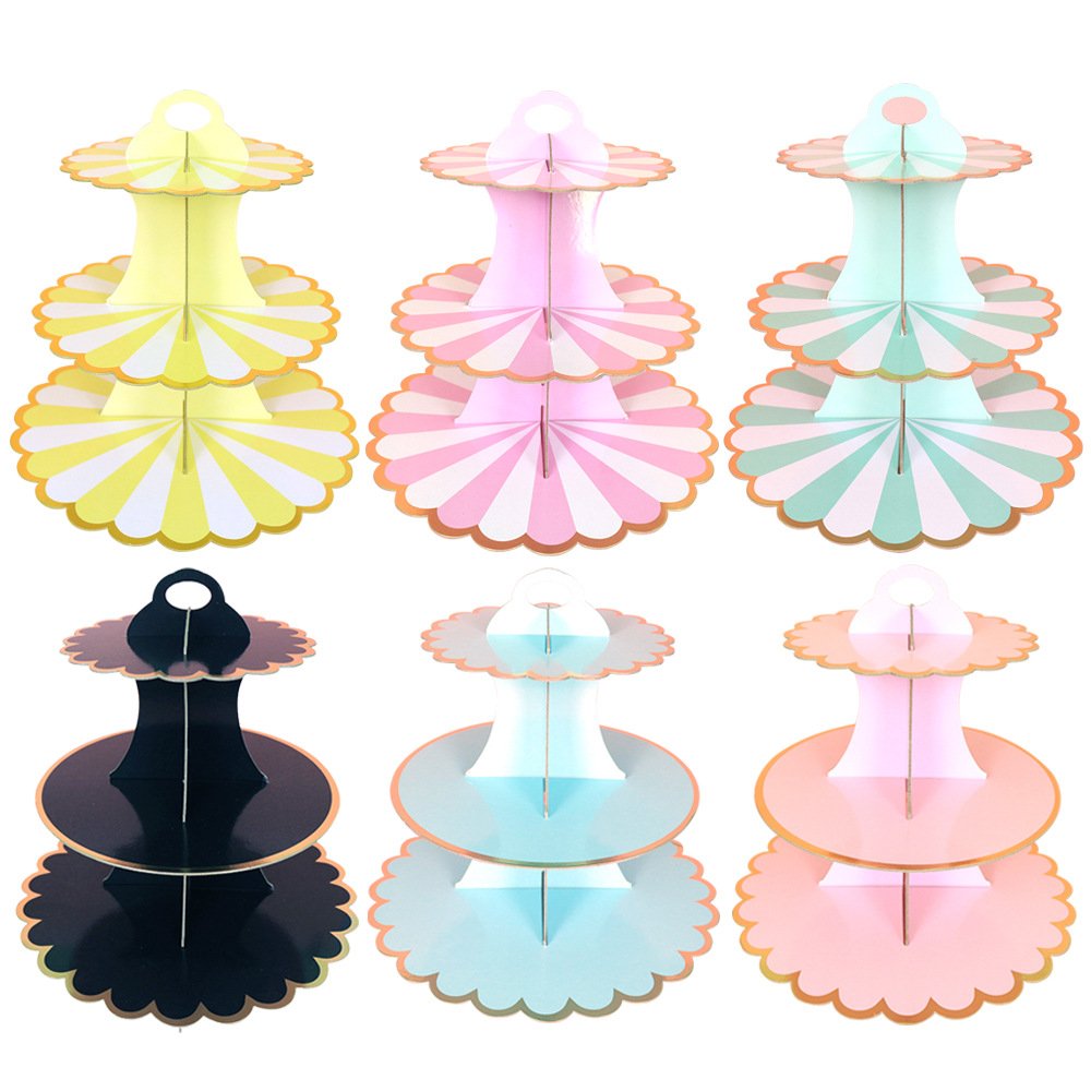 CIVI Happy Birthday Party Decoration Paper Cake Stands for Wedding Cakes Holiday Cake Display Stand Party Supplies