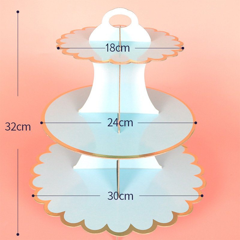 CIVI Happy Birthday Party Decoration Paper Cake Stands for Wedding Cakes Holiday Cake Display Stand Party Supplies