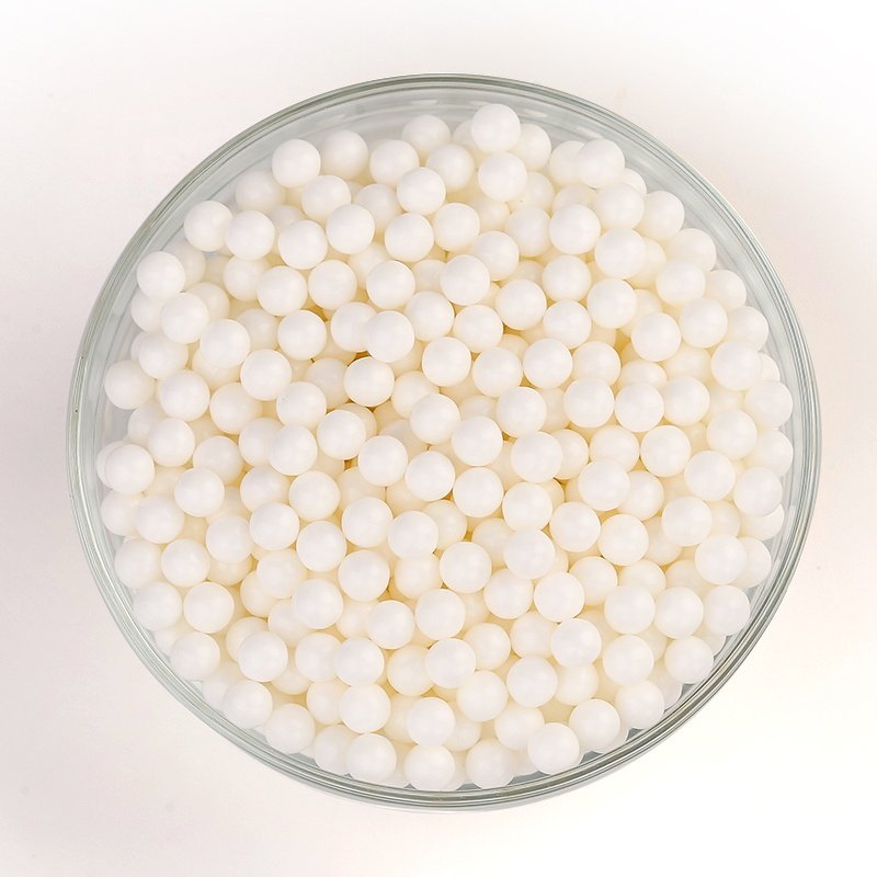 Customized Natural Pigment Edible Sprinkles Food Ingredient Gluten Free Candy 7mm White Sugar Beads for food bakery decoration