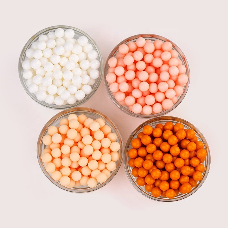 Customized Natural Pigment Edible Sprinkles Food Ingredient Gluten Free Candy 7mm White Sugar Beads for food bakery decoration