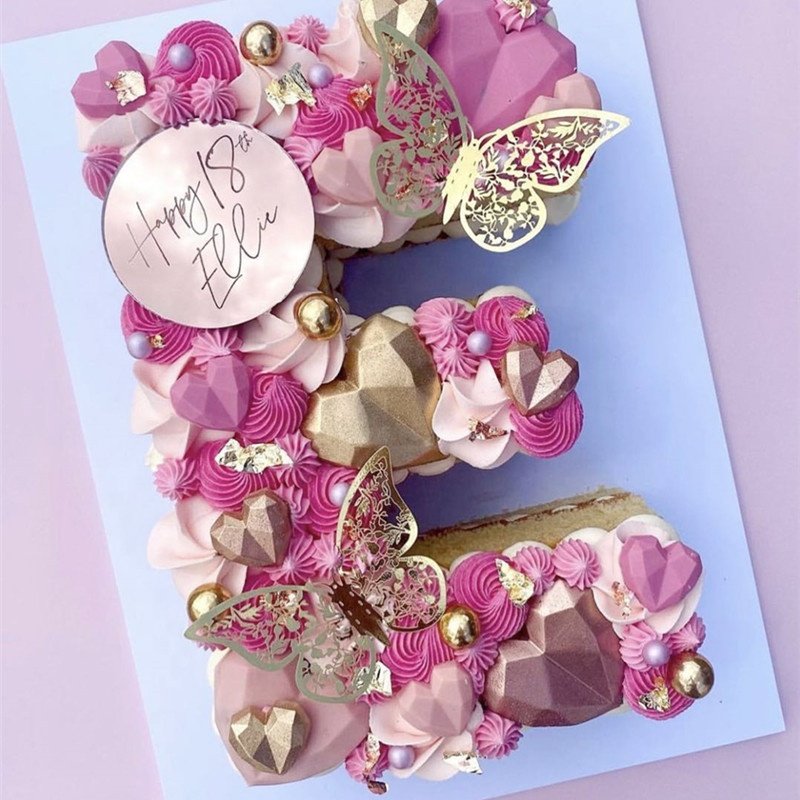 12 Pcs/Pack Paper 3D Butterfly Cake Topper Decoration Cupcake Toppers for Valentines Day Wedding Birthday Party Decor