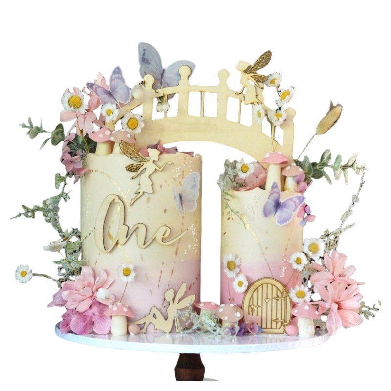 Little Fairy Acrylic Cake topper for for Cupcake Party Decorations