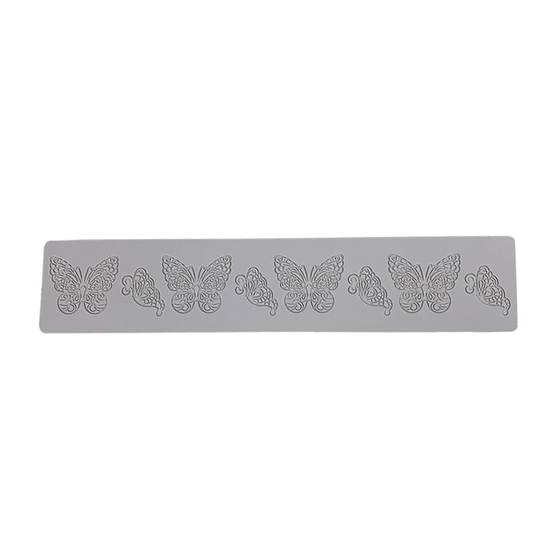 Early Riser Fondant Lace Mat Eight Butterflies Cake Decoration Silicone Mold Dessert Supplies Cake Baking Mould