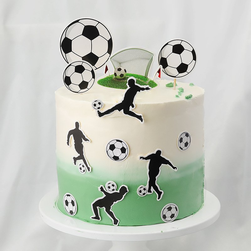 Soccer Cake Topper Decorations for Men Boys football Birthday Party Sports Party Supplies