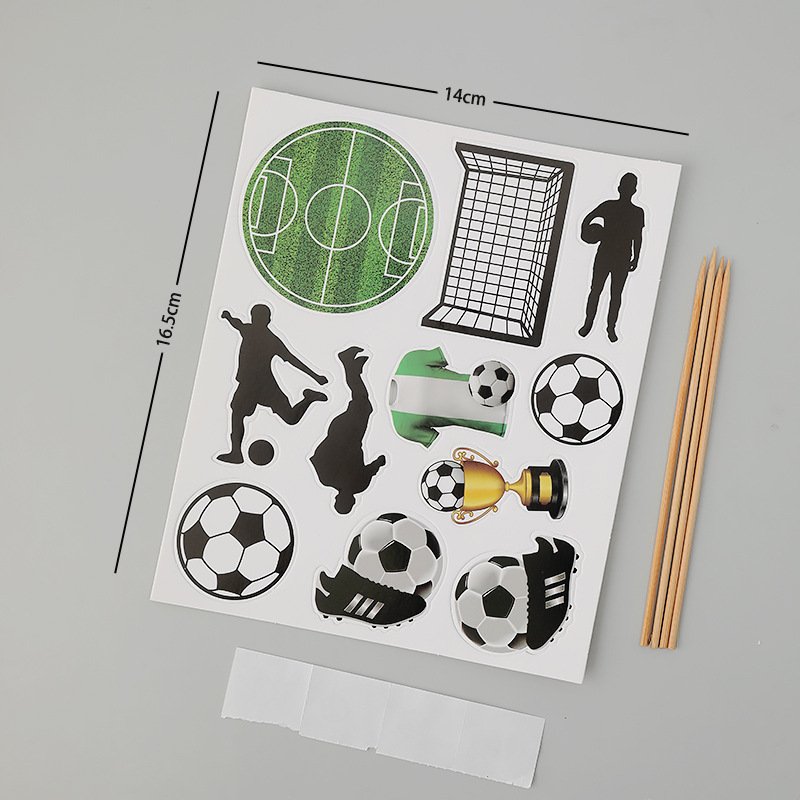 Soccer Cake Topper Decorations for Men Boys football Birthday Party Sports Party Supplies