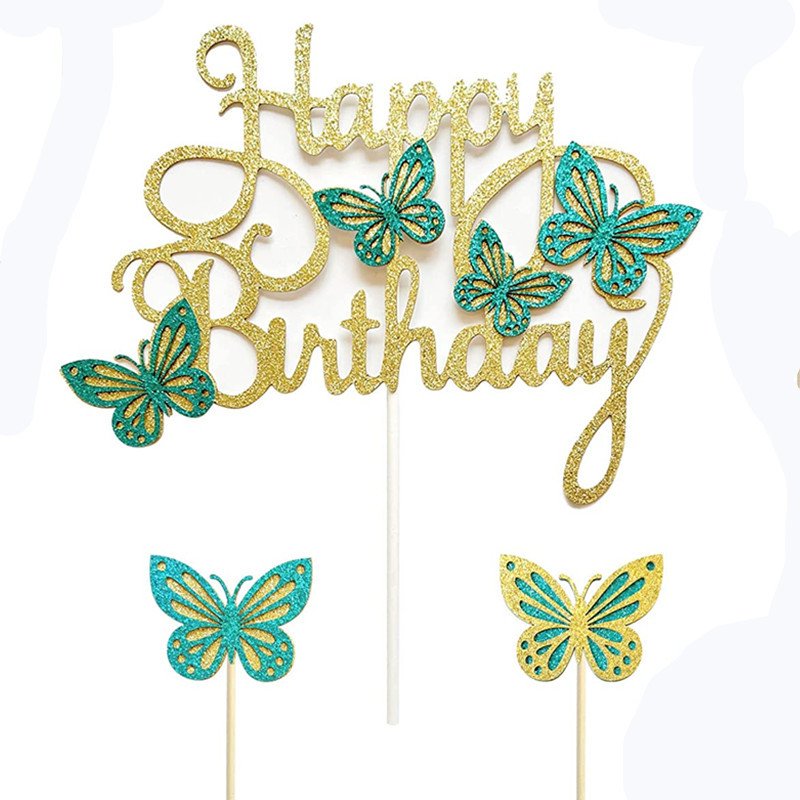 Wholesale Customize Simple Style 3D Hollow Butterfly Theme Cake Decorating Supplies Cake Topper
