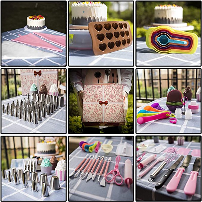 OEM 464 / set Cake Decoration Supplies Kit Decorate cake stand mold Soft pastry silicone mold