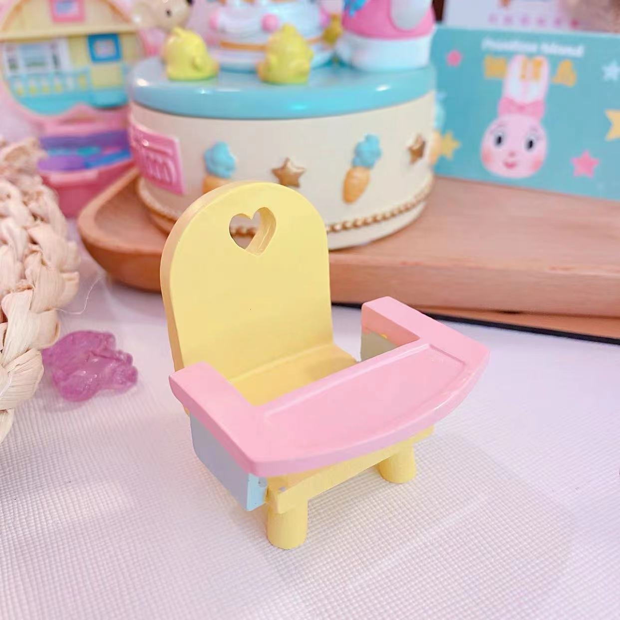 Resin crafts cute cake decoration Trojan horse play baby shower decoration cake topper toys