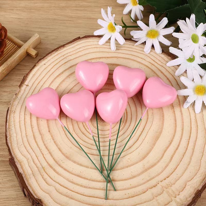 Red Pink Heart-Shaped Cake Topper for Party and Baby cake Decorations cake decorating supplies for party supplies
