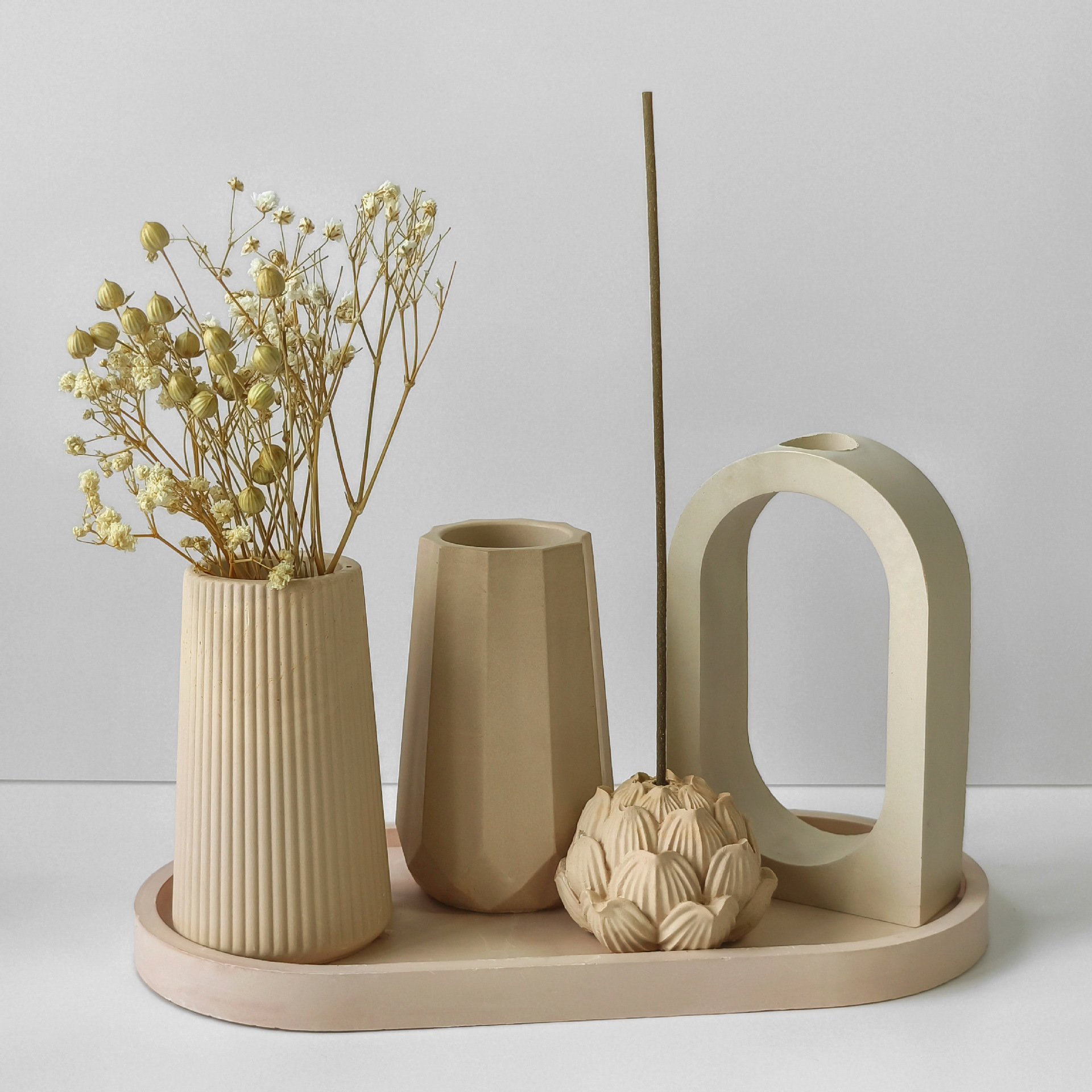 Diy Handmade 3d Storage Vase Epoxy Resin Cement Gypsum Plaster Silicone Mold Crystal Drip Silicone Decorative Mold
