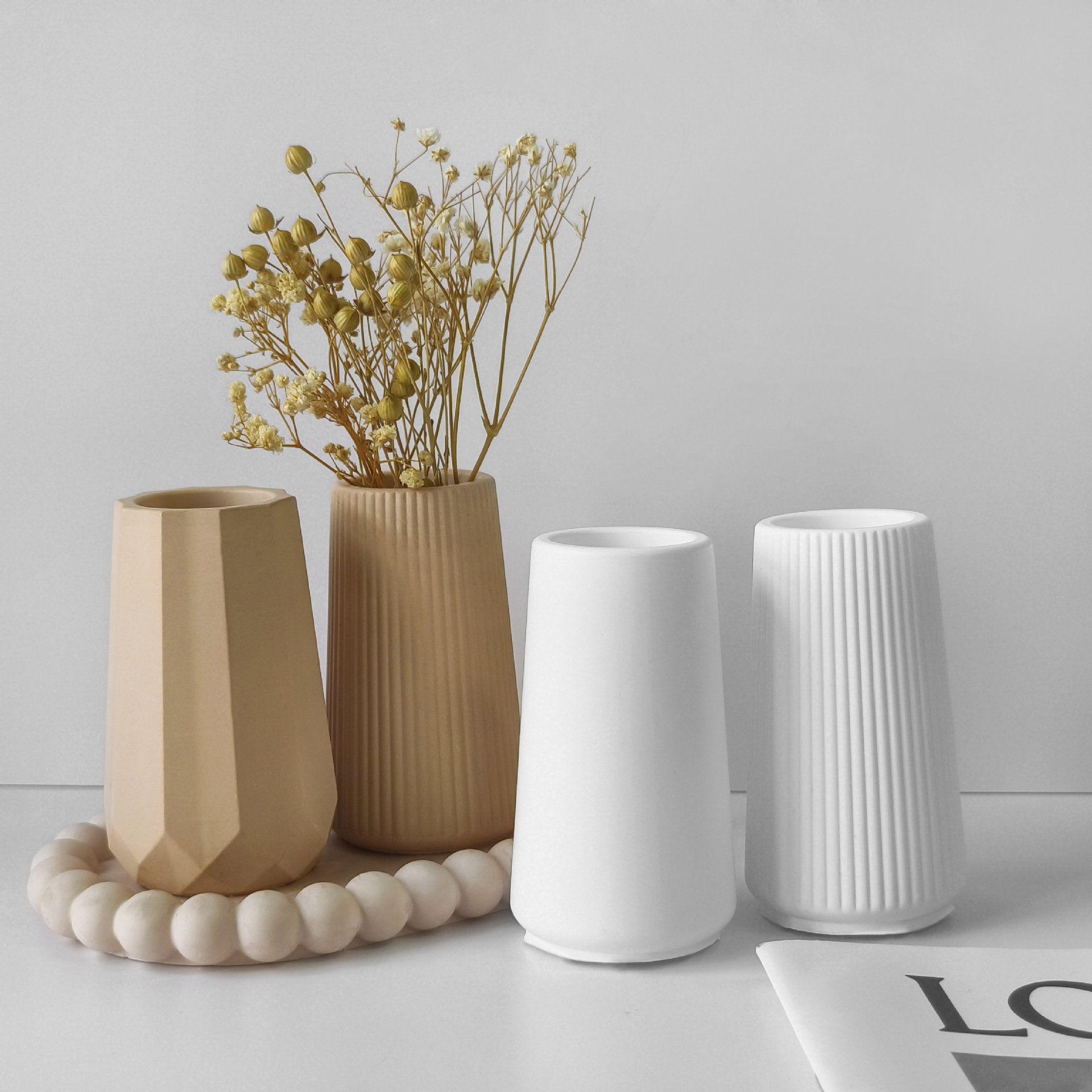 Diy Handmade 3d Storage Vase Epoxy Resin Cement Gypsum Plaster Silicone Mold Crystal Drip Silicone Decorative Mold