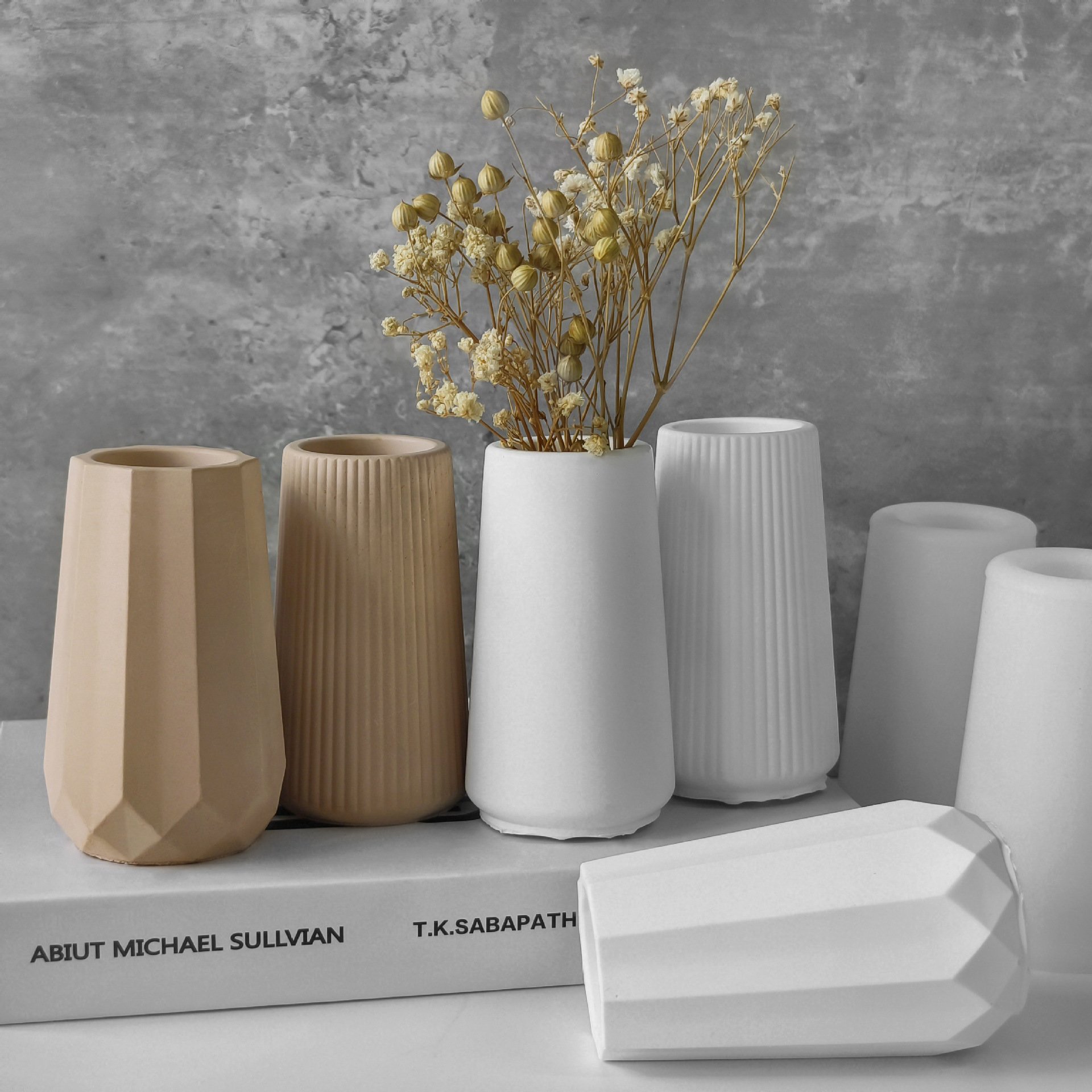 Diy Handmade 3d Storage Vase Epoxy Resin Cement Gypsum Plaster Silicone Mold Crystal Drip Silicone Decorative Mold