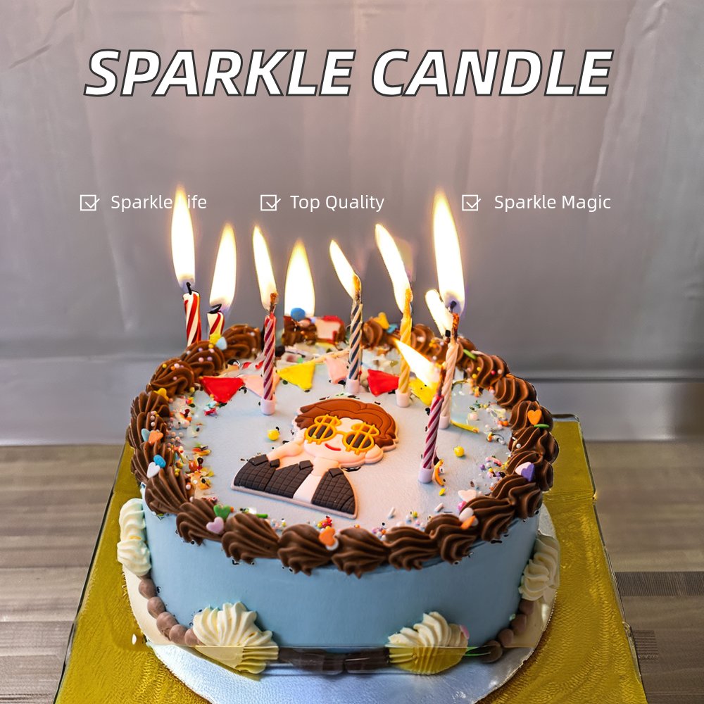Mini Happy Birthday Party Candle for Christmas Wholesale Birthday Cake Decorating Supplies