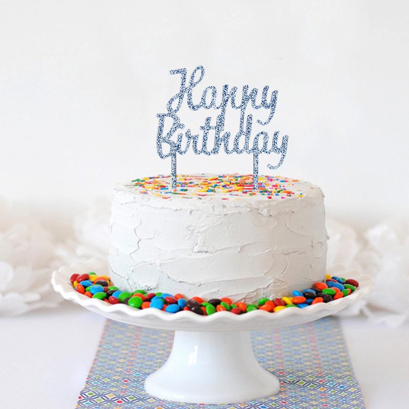 902155-57 birthday picks cake topper 3 colors Acrylic decoration party supplies party decorations PartyMaker