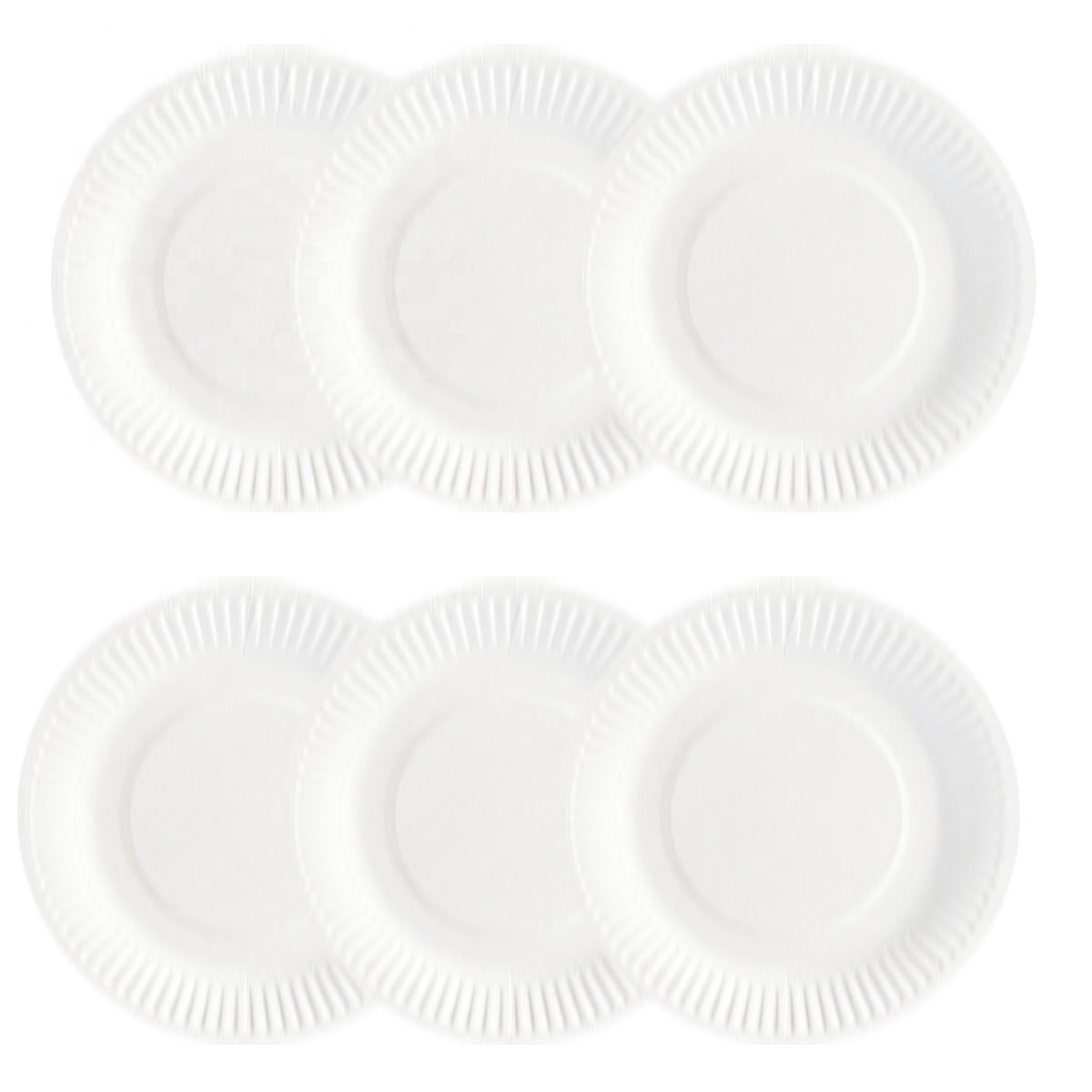 7Inches 18cm White Paper Plates Disposable Plates Baby Shower Kids Birthday Party Supplies Disposable Tableware Dishes Plates