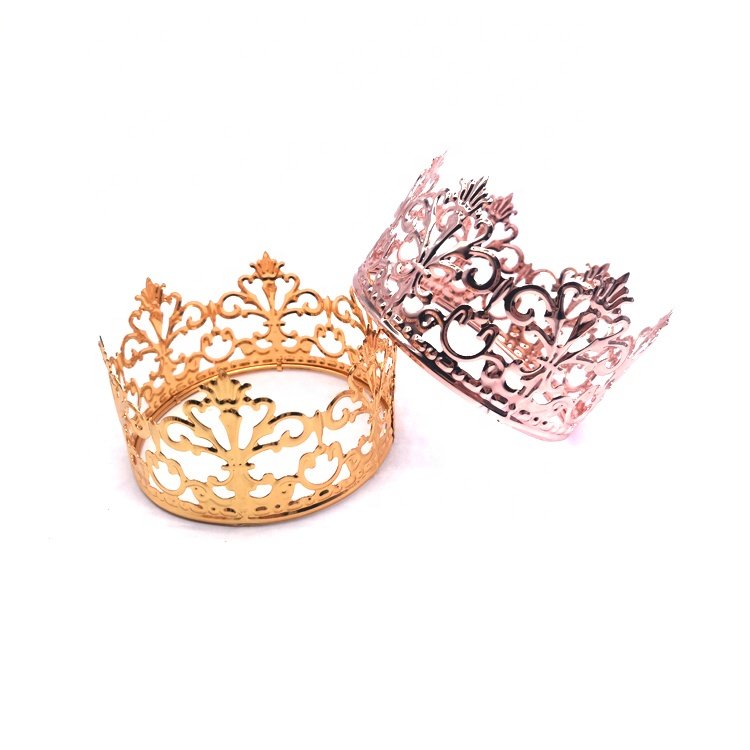 wholesale small round crystal rhinestone crown cake decoration tiara