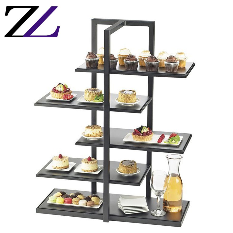 Small decorative ornaments products show room wooden surprise hanging cupcake display christmas wood rustic tree cake stand