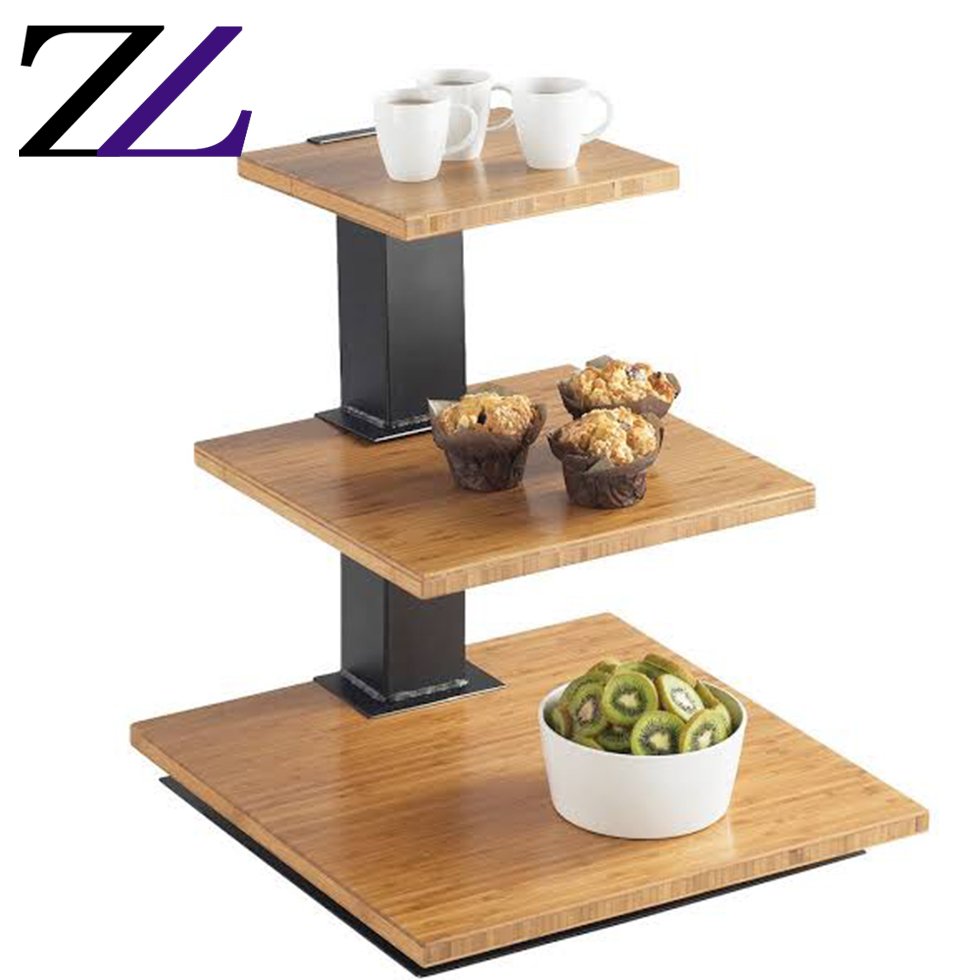 Small decorative ornaments products show room wooden surprise hanging cupcake display christmas wood rustic tree cake stand