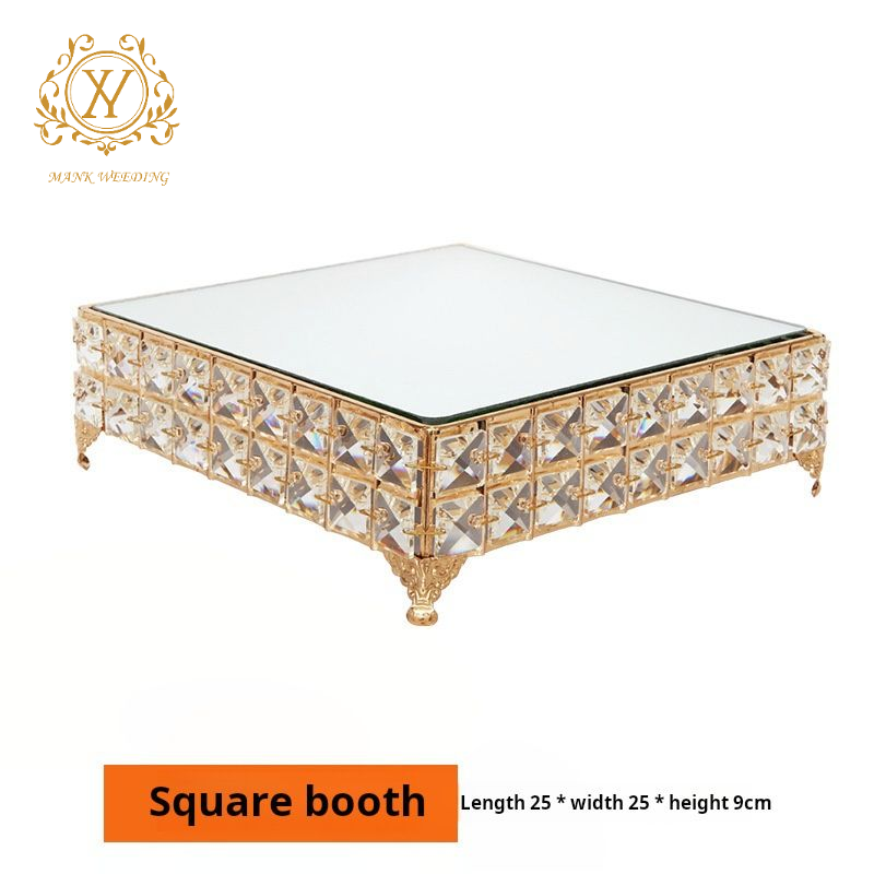 New Cake Stand Wedding Decoration Props Dessert Table Iron Decoration Cake Table Stand Mirror For Wedding Party